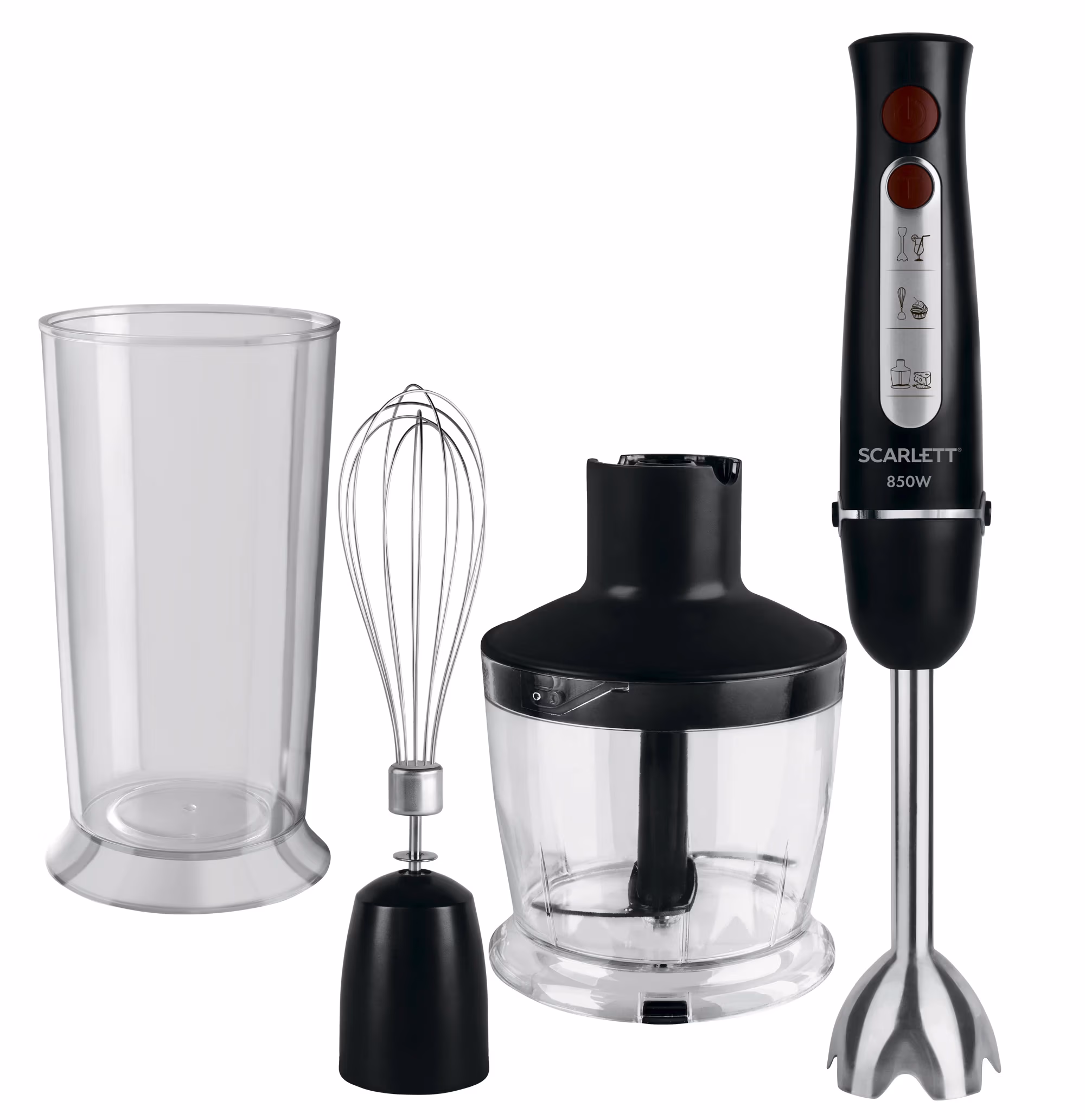 Blender Scarlett SC-HB42F33, 6 ml, 850 W, 1 trepte viteza, Negru 