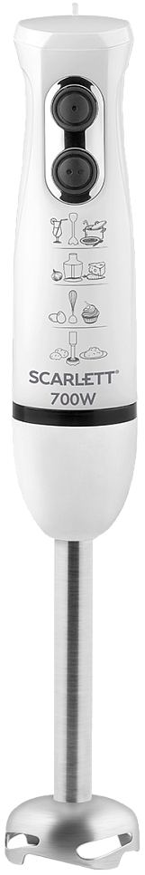 Blender Scarlett SCHB42M33, 600 ml, 700 W, 2 trepte viteza, Alb photo 4