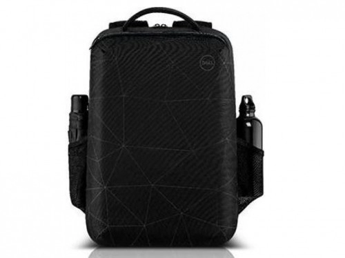 15.6'' NB Backpack - Dell Essential Backpack , Water bottle holder, water resistant, zippered front pocket, reflective elements, foam padded laptop compartment, Black reflective printing (E51520P).