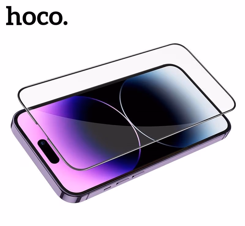Screen Protector  HOCO G12 Tempered Glass (unpackaged) for  Apple iPhone 14 Pro,  Full screen HD, 5D large Arc Tempered Glass, Ultra-Smooth, Anti-fingerprint, Anti-oil, Sensitive touch screen, Oil-proof, Scratch-proof 