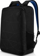 15.6'' NB Backpack - Dell Essential Backpack , Water bottle holder, water resistant, zippered front pocket, reflective elements, foam padded laptop compartment, Black reflective printing (E51520P). thumbnav 2