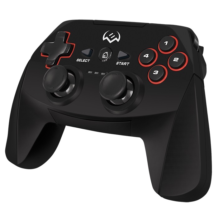 SVEN GC-2040 Wireless Gamepad, X-Input and Direct-Input modes support, 4 axes, D-Pad, 2 mini joysticks and 11 buttons, USB, Black photo 2