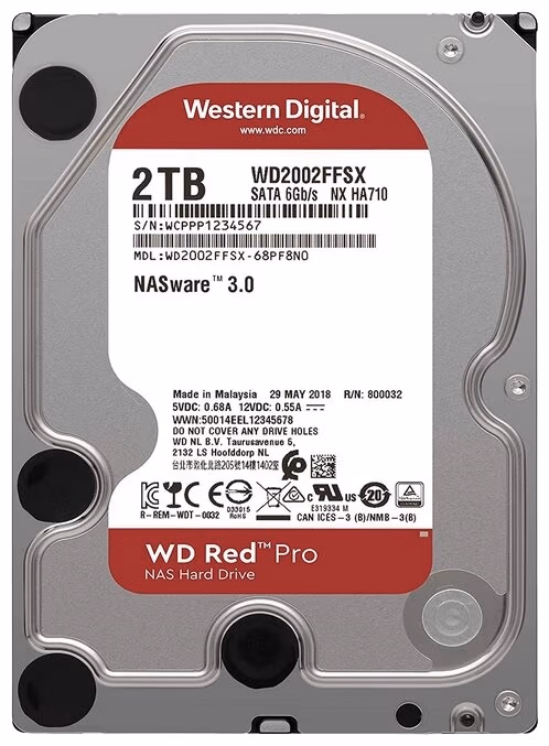 3.5" HDD Western Digital Caviar Red PRO (WD2002FFSX) / 2.0TB / 7200rpm / 64MB / SATAIII 