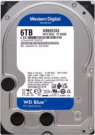 3.5" HDD 6.0TB  Western Digital WD60EZAX Caviar® Blue™, CMR Drive, 5400rpm, 256MB, SATAIII 