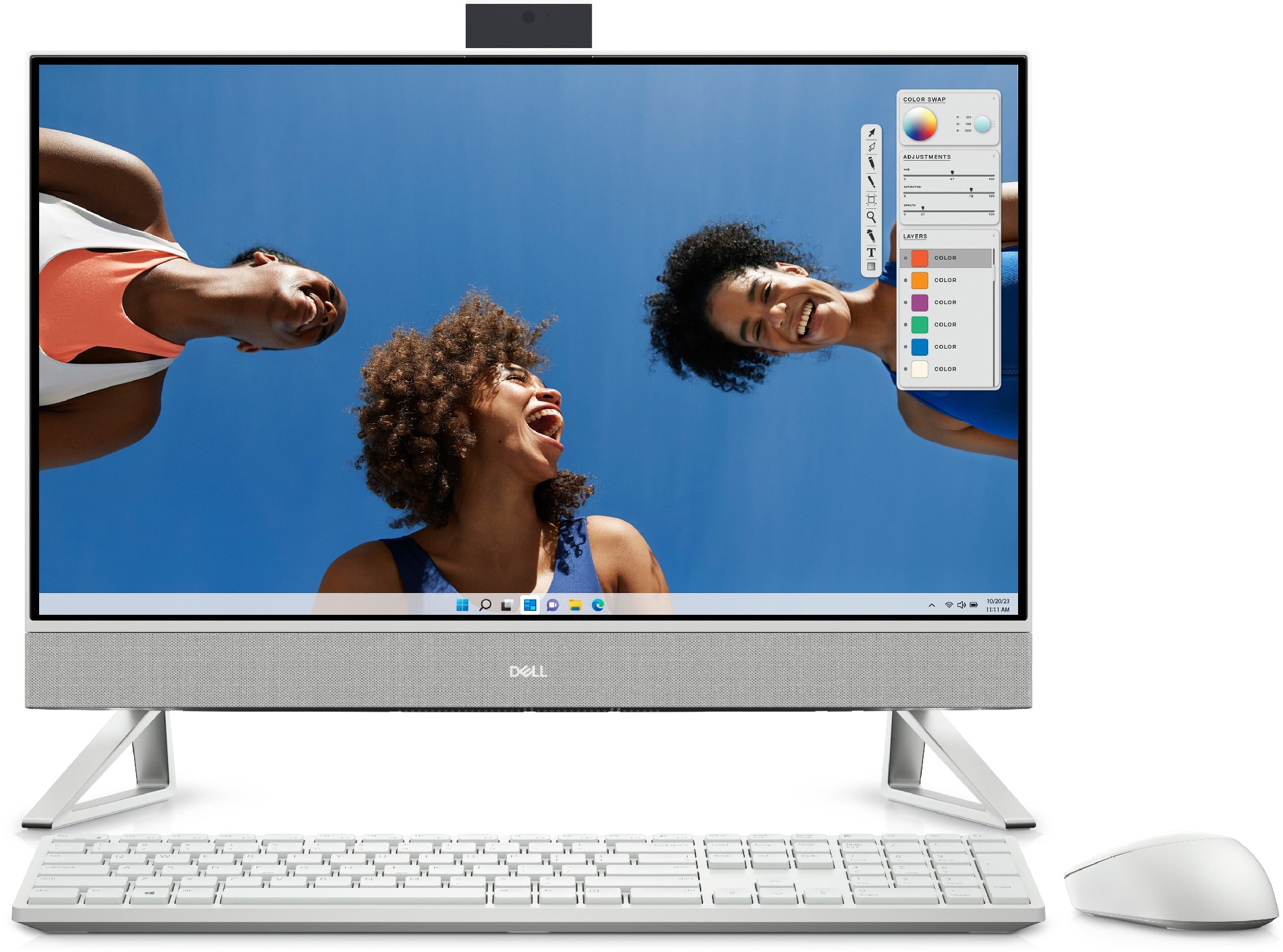 Моноблок 23,8” DELL lnspiron 5430/ Intel Core 7-150U/ 16GB / 1TB SSD/ Win10Home / Pearl White photo 1