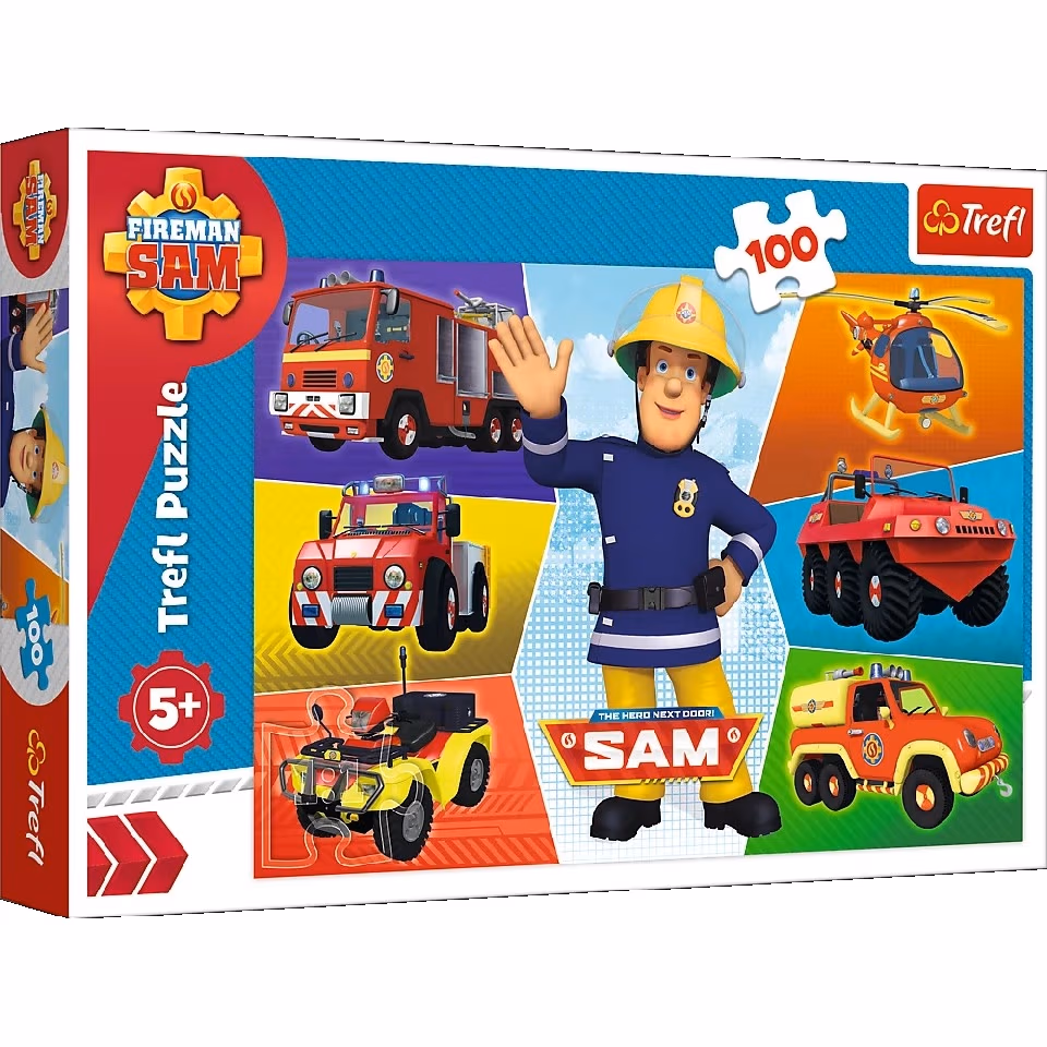 Trefl 16354 Puzzles 100 Sam'S Vehicles 
