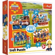Trefl Puzzles 34373  - 4in1 Helpful Fireman Sam