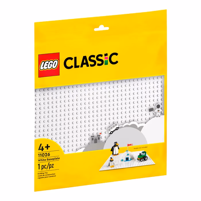 Lego Classic Белая опорная плита 11026