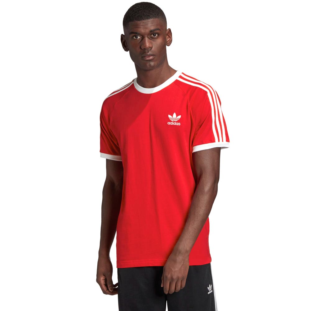 Футболка мужская Adidas 3-STRIPES TEE S Красный photo 2
