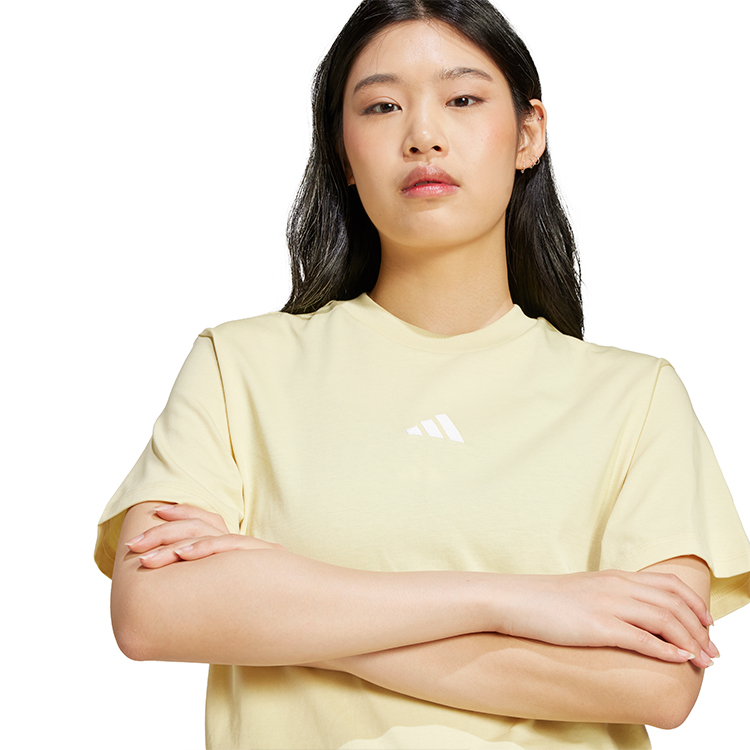 Tricou Adidas W 3S SJ T XXS Galben Femei photo 3