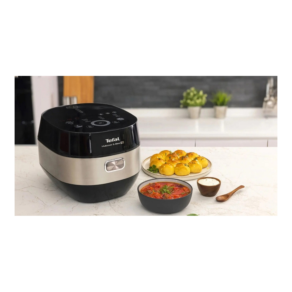Multifierbator Tefal RK908A34 / 5 l si mai mult / 1500 / 19 programe / Negru cu inox photo 5