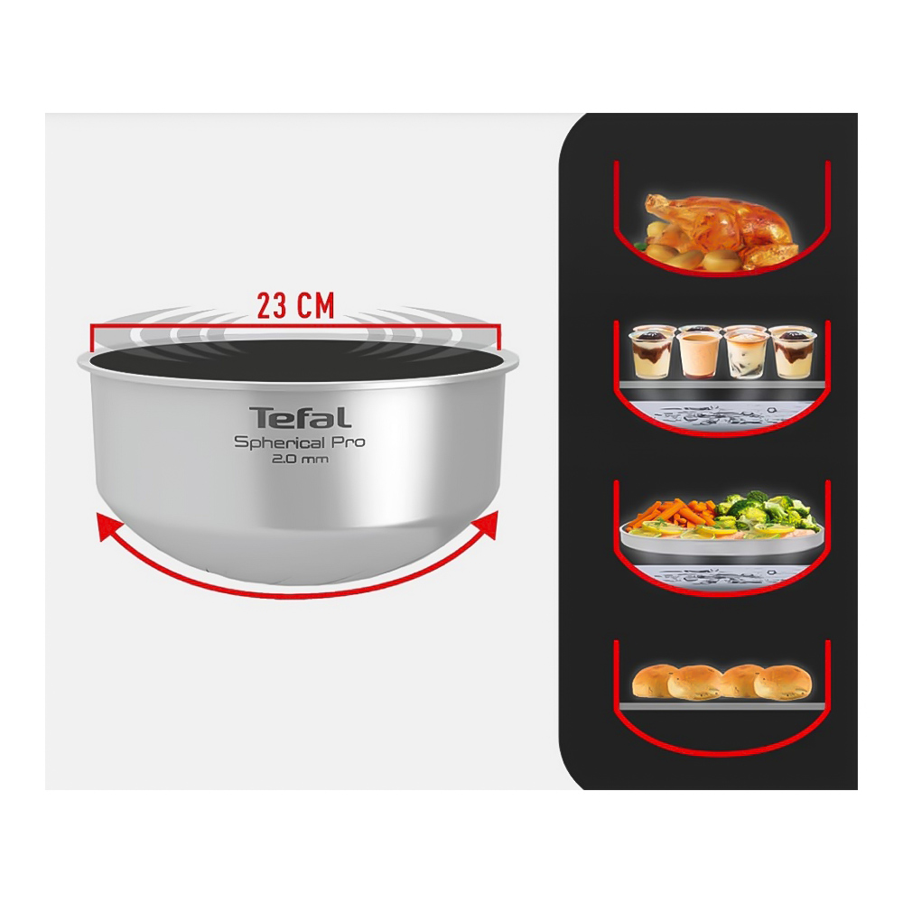 Multifierbator Tefal RK908A34 / 5 l si mai mult / 1500 / 19 programe / Negru cu inox photo 8