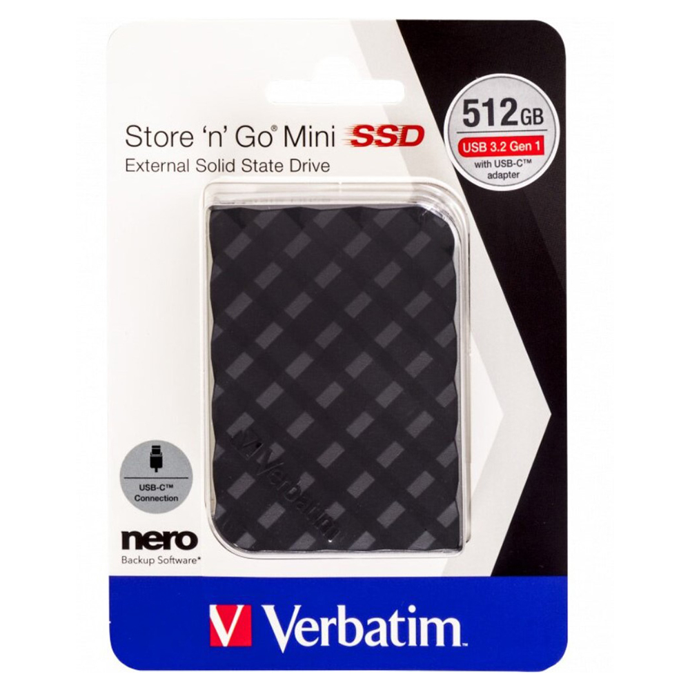 Внешний M.2 SSD диск Verbatim Store n Go Mini Stripe SSD 512 GB photo 4