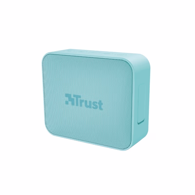 Trust Zowy Compact Bluetooth Wireless Speaker 10W, Waterproof IPX7, Up to 12 hours, Link two speakers wirelessly to boost your party, microSD or 3.5mm aux input, built-in microphone, Mint 