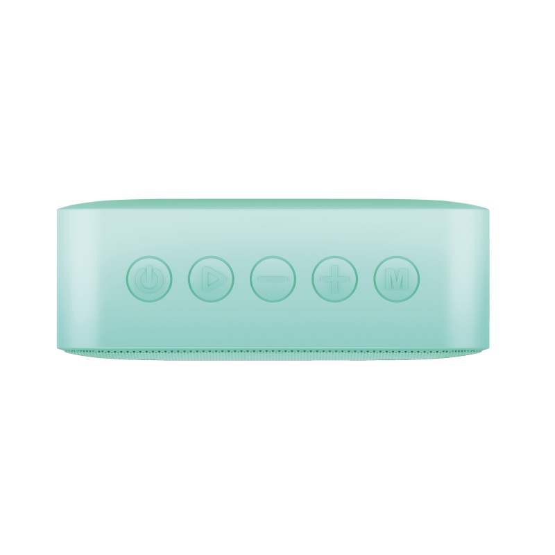 Trust Zowy Compact Bluetooth Wireless Speaker 10W, Waterproof IPX7, Up to 12 hours, Link two speakers wirelessly to boost your party, microSD or 3.5mm aux input, built-in microphone, Mint photo 3