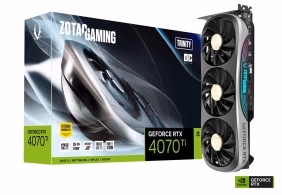 ZOTAC GeForce RTX 4070 Ti Trinity OC 12GB GDDR6X, 192bit, 2625/21000Mhz, Ada Lovelace/DLSS3, PCIeX16 4.0, 1xHDMI, 3xDP, All-New Aerodynamic Design, Triple Fan/IceStorm 2.0, Active Fan Control/FREEZE Fan Stop/Dual Bios, SPECTRA 2.0 RGB Lightning, Metal Bac