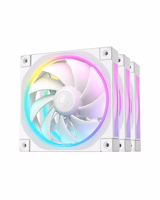 Кулер для корпуса DEEPCOOL FL12 SE 3-IN-1/ 3x120mm ARGB PWM fan/ White