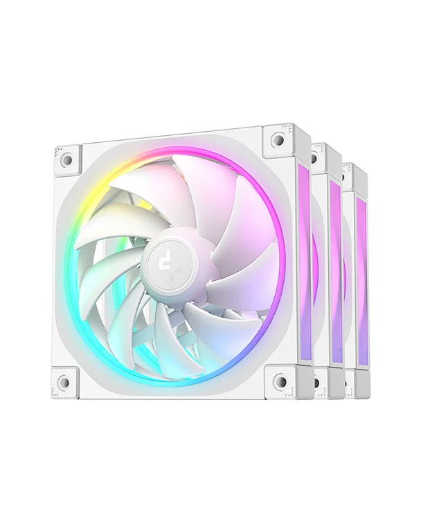 Кулер для корпуса DEEPCOOL FL12 SE 3-IN-1/ 3x120mm ARGB PWM fan/ White photo 1