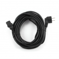 Power cord PC-186-VDE-5M, 5m, Schuko input and right angled C13 output, with VDE approval, Black thumbnav 2