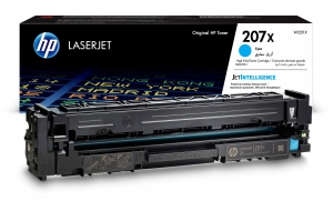 HP 207X (W2211X) Cyan LaserJet Toner 2450 pages for HP Color LaserJet Pro MFP M283fdw, HP Color LaserJet Pro M255dw, HP Color LaserJet Pro MFP M282nw, HP Color LaserJet Pro MFP M283fdn thumbnav 2