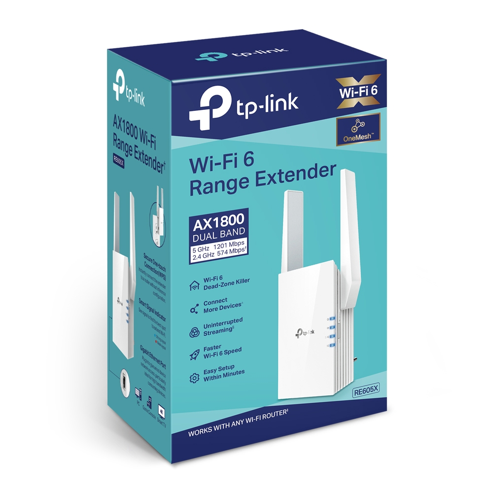 Range Extender TP-LINK RE605X / AC1800 Dual Band / Wi-Fi6 / 1 Gigabit Lan Port / 2 external antennas photo 4