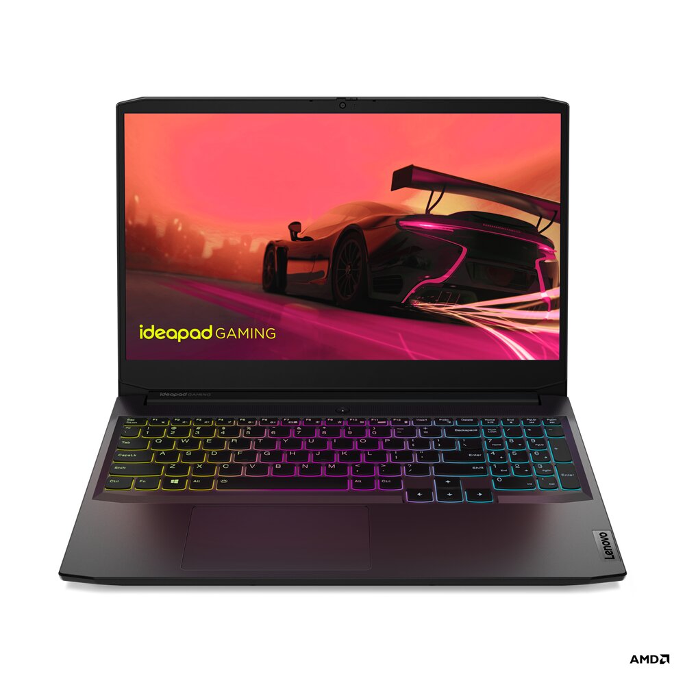 Laptop 15.6" Lenovo IdeaPad Gaming 3 15ACH6 / 144Hz / AMD Ryzen 5 5500H / 16GB / 512GB SSD / RTX2050 / Shadow Black photo 1