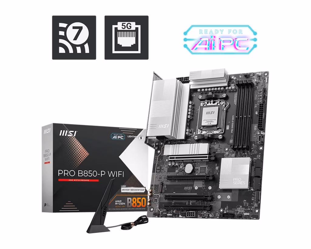 Материнская плата MSI PRO B850-P WIFI / AM5 / B850 / DDR5 / ATX 