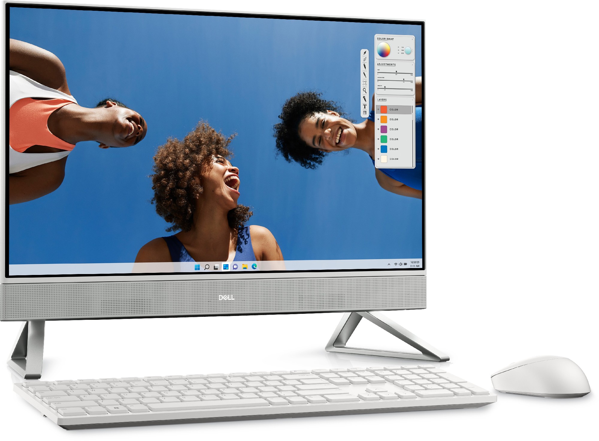 Моноблок 23,8” DELL lnspiron 5430/ Intel Core 5 120U/ 16GB / 1TB SSD/ Win10Home / Pearl White photo 2