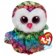 TY TY37221 Bb Owen - Multicolor Owl 15cm thumbnav 1