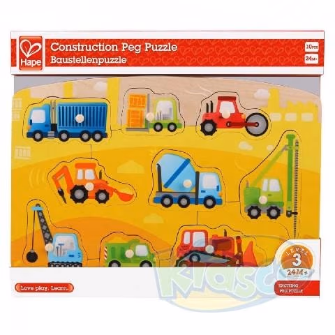 Hape E1407A Construction Peg Puzzle