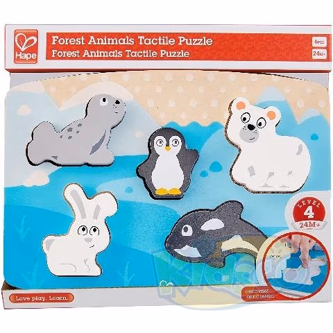 Hape E1620A Polar Animal Tactile Puzzle