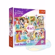 Trefl 34385 Puzzle 4In1 Happy Day Princess