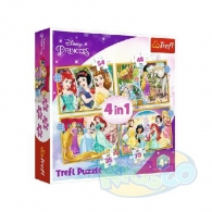 Trefl 34385 Puzzle 4In1 Happy Day Princess thumbnav 1