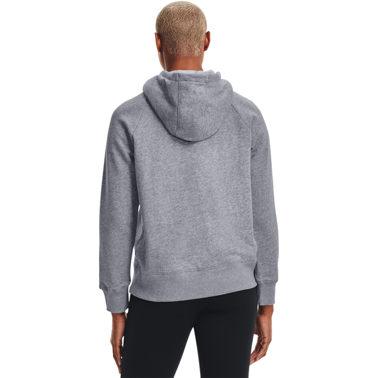 Hanorac Under Armour Rival Fleece Logo Hoodie L Gri Femei photo 2