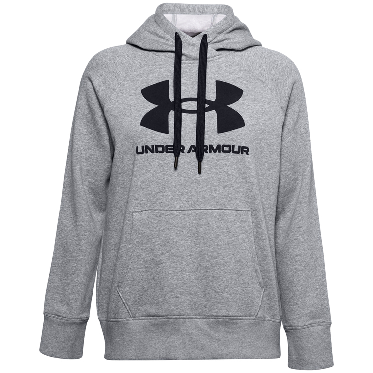 Hanorac Under Armour Rival Fleece Logo Hoodie L Gri Femei photo 4