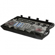 Set gantere si bara 50 kg YORK Black Cast Iron Barbell/Dumbbell Spinlock Set in PVC case thumbnav 4