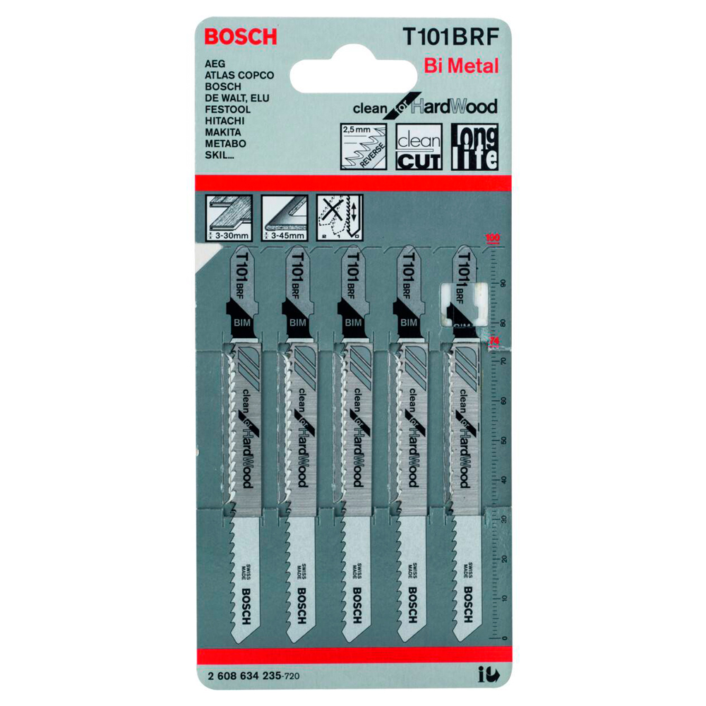 Набор пилок для лобзика Bosch 2608634235 photo 2