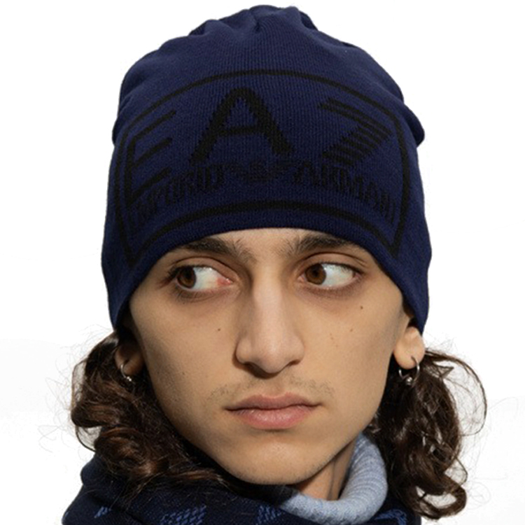 Шапка EA7 EMPORIO ARMANI BEANIE HAT M Синий photo 3