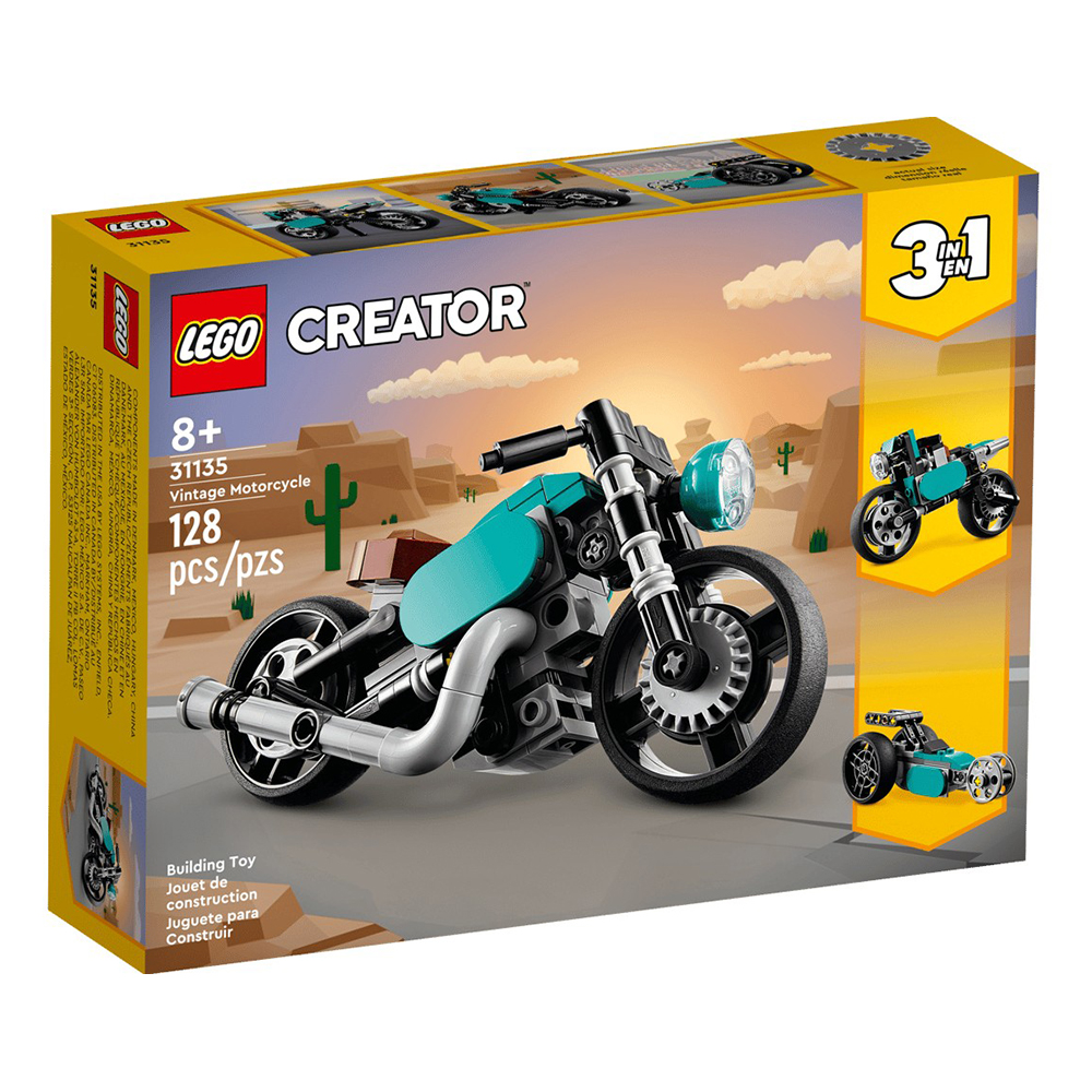 Constructor Lego Creator Vintage Motorcycle 31135 de la 8+ ani photo 1 Constructor Lego Creator Vintage Motorcycle 31135 de la 8+ ani photo 1
