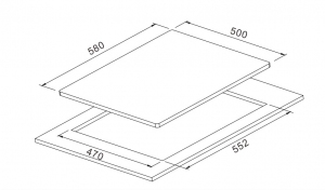 Встраиваемая  газовая панель Hansa BHGI65135 thumbnav 4