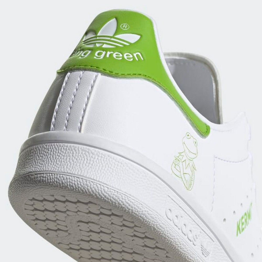 Incaltaminte Sport Adidas STAN SMITH J pt Barbati / 35.5 / Alb-verde photo 3