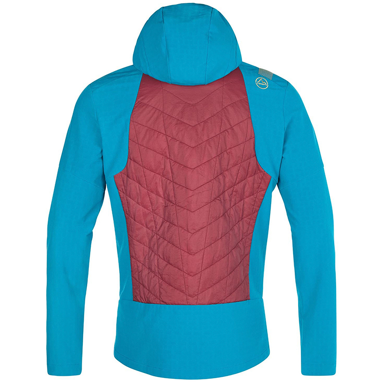 Hanorac pt bărbați La Sportiva Kap Hybrid Hoody M L Albastru-rosu photo 2