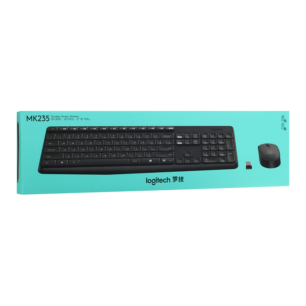 Tastatura + mouse fara fir Logitech MK235  photo 9