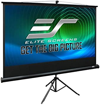 Elite Screens 119"(1:1) 214x214cm Tripod Series Pull Up, Black photo 1