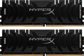 32GB (Kit of 2*16GB) DDR4-2666 Kingston HyperX® Predator DDR4, PC21300, CL13, 1.35V, Asymmetric BLACK low-profile heat spreader, Intel XMP Ready (Extreme Memory Profiles) thumbnav 1