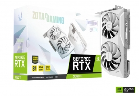 ZOTAC GeForce RTX 3060 Ti Twin Edge White Edition 8GB GDDR6X, 256bit, 1665/19000Mhz, Ampere, PCIeX16 4.0, Dual Fan / IceStorm 2.0, 1xHDMI, 3xDisplayPort, Active Fan Control/ FREEZE Fan Stop, White LED Lightning, FireStorm, Metal Backplate, 2x 8-pin, Premi thumbnav 1