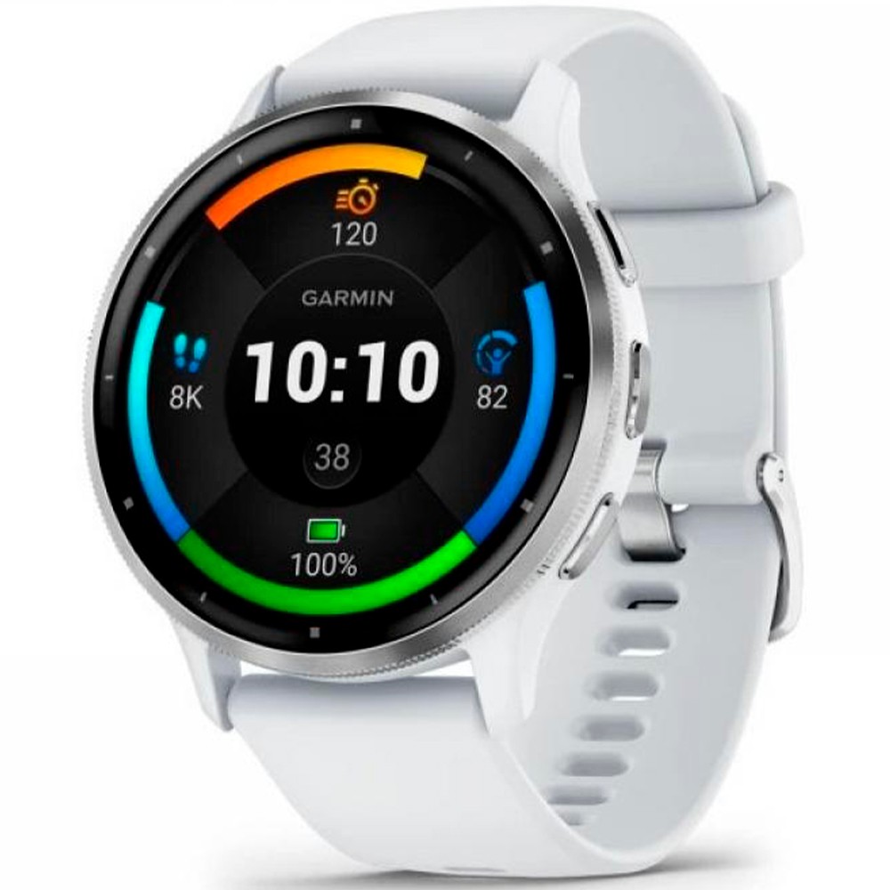 Smart Watche Garmin Venu 3, Whitestone / Passivated photo 6