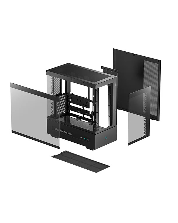 Корпус DEEPCOOL CH690 DIGITAL / w/oPSU / Side-Window / Digital screen / ATX / Black photo 5