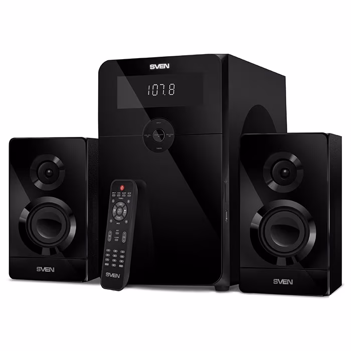 Колонки 2.1 SVEN MS-2250 / 80W RMS / Bluetooth / FM-tuner / USB / SD card / Black