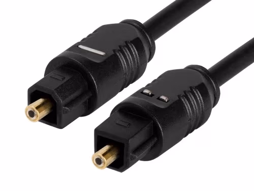 Optical cable 4mm - 2m -  Brackton K-TOS-SKB-0200.B, Toslink-cable, m/m, glass fiber OD 4mm, 1.8m, up to 125 Mbit/s, with dust caps, black 